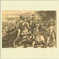 Взятие в плен Франциска I в битве при Павии. Гравюра на меди работы М. Мериана