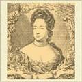 Мария II, супруга Вильгельма III Оранского, королева Англии. Гравюра работы