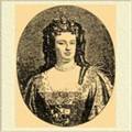 Анна, королева Великобритании и Ирландии. Гравюра работы И. Смита с портрета
