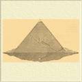 Великая пирамида царя Хуфу (Хеопса) в Гизе. Разрез.