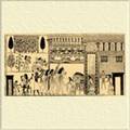 Усадьба знатного египетского вельможи. Фреска времен XIX династии.