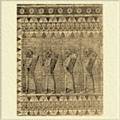 Эламские гвардейцы царя Артаксеркса II. Изразцовый рельеф из дворца в Сузах.