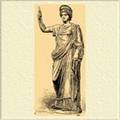 Юнона, жена Юпитера. Статуя из Неаполитанского музея.