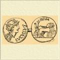 Монета, изображающая триумф Лукулла.