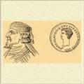 Фраат IV, царь Парфии (слева). По изображению на его монете. Клавдий Друз