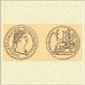 Серебряная монета Домициана 85 г.