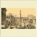 Римский Форум в III в. н. э. Вид от колоннады храма Цезаря. Реконструкция.