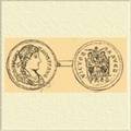 Золотая монета в честь победы Максима над Грацианом.