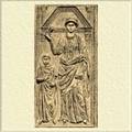 Галла Плацидия и ее маленький сын Валентиниан III.