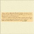 Автограф благодарственного письма, с которым Людовик XVI обратился к своим