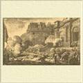 Схватки на улице Сент-Онорэ, 13 вендемьера (4 октября) 1795 г. Гравюра работы
