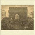 Въезд монархов-союзников в Париж 31 марта 1814 г. Гравюра работы Югеля по