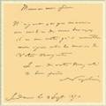 Факсимиле собственноручного письма Наполеона к королю Вильгельму, во время