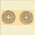 Монета Людовика Благочестивого и его сына и соправителя Лотаря.