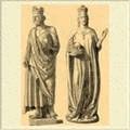 Генрих II и Кунигунда. XIII в. Статуи в рост человека.