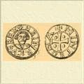 Монета императора Генриха V (1106–1125).