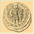 Серебряный брактеат Оттона I, маркграфа Бранденбургского (1170–1184), сына Альбрехта