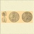 Слева: монета Алексея V Мурчуфла (1204 г.). Париж. Нумизматический кабинет. Справа: