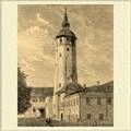 Башня архиепископа Евфимия в Новгороде. По фотографии конца XIX в.